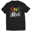 One Love T-Shirt Daily Versatile O-Neck Fashion Oversized Tops Lovely Harajuku Streetwear Vintage 100% Cotton Casual Unisex Tees