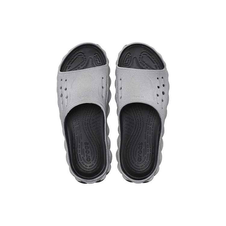 Crocs Echo Slide Reflective Unisex Sneakers Grey Black 208804-0WN