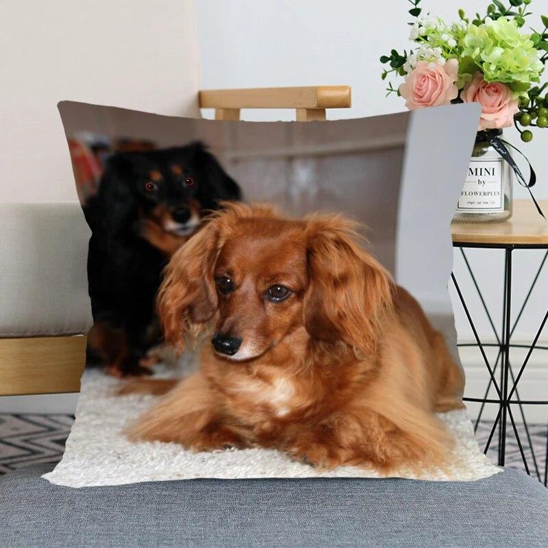 Такса животное Лидер продаж наволочка новогоднее украшение свадьба