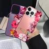 Задняя крышка-чехол для телефона для iPhone 17 Pro Max 11 14 12 15 Plus XR 16 Air XS 13 Pro Мультяшный Цветочный Арт