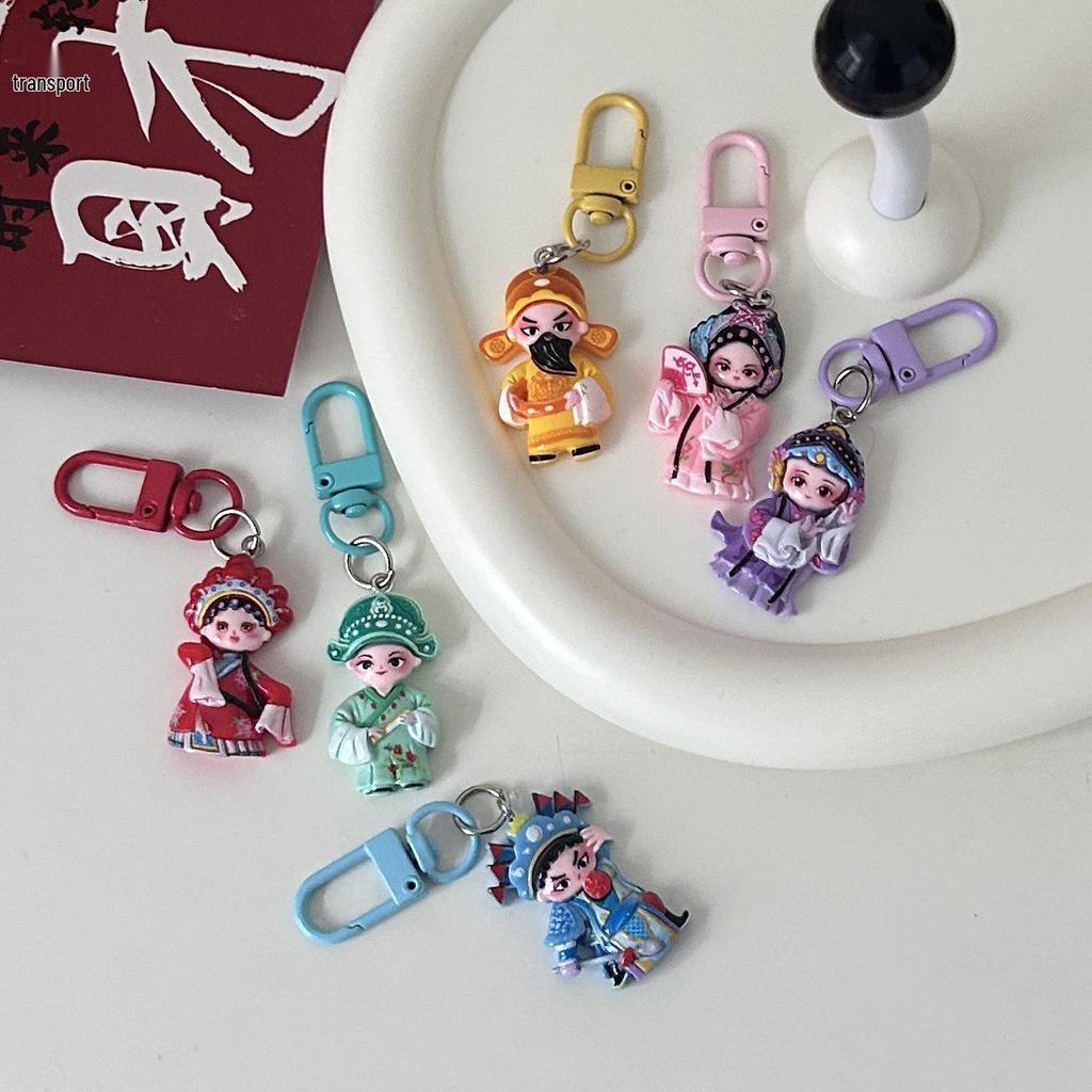 Брелок с персонажем китайской оперы Гочао: Трендовый мультяшный кулон-аксессуар для пар и лучших друзей