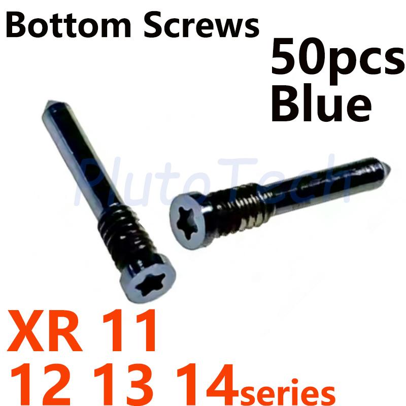 50 шт. Нижние винты задней крышки для iPhone 14 15 12 11 13 Pro Max XS 7 8 Док-коннектор Пятизвездочные Pentalobe винты Аксессуары