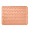 Silicone Drain Mat Anti-slip Base Food Grade Easy To Clean Cookware Drying Tray Air Circulation Drain Mat