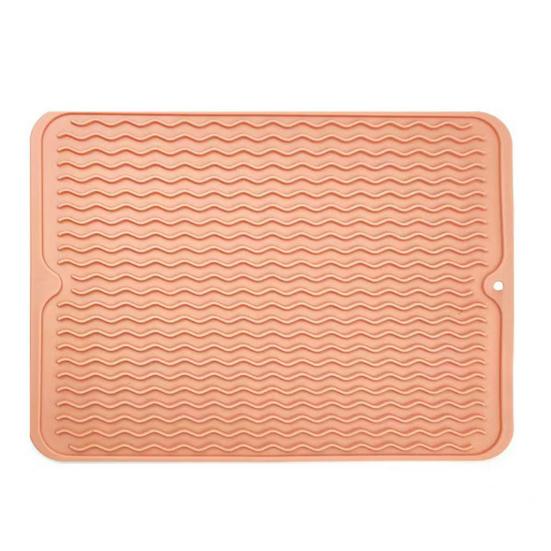 Silicone Drain Mat Anti-slip Base Food Grade Easy To Clean Cookware Drying Tray Air Circulation Drain Mat