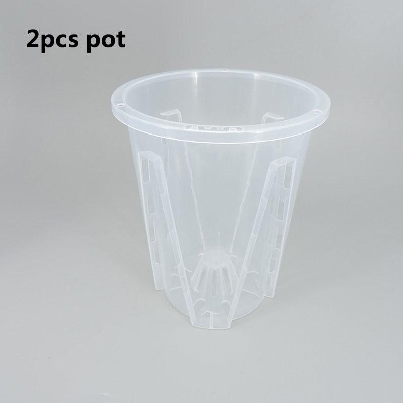 12 см для орхидей горшок для выращивания растений прозрачный белый утолщенный цветочный горшок дышащий контроль корней растений пластиковый высокий цветочный горшок B4