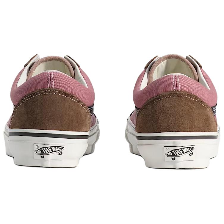 Vans Старая Школа Замшевые Удобные Универсальные Низкие Кеды для Скейтбординга Унисекс Розовый Коричневый VN000D9JRPK