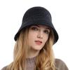 Autumn Winter Knitted Fisherman Hat Solid Color Women's Basin Hat Bucket Cap