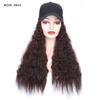 Hair Wig With Baseball Cap Straight&Wave Curly Hair Women Girl's Wigs