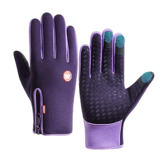 Yousheng Термоперчатки с сенсорным экраном Водонепроницаемые Зимние Велоперчатки Теплые Ветрозащитные Перчатки с Противоскользящими Ладонями для Женщин Мужчин Вождение Пешие Прогулки Катание на Коньках