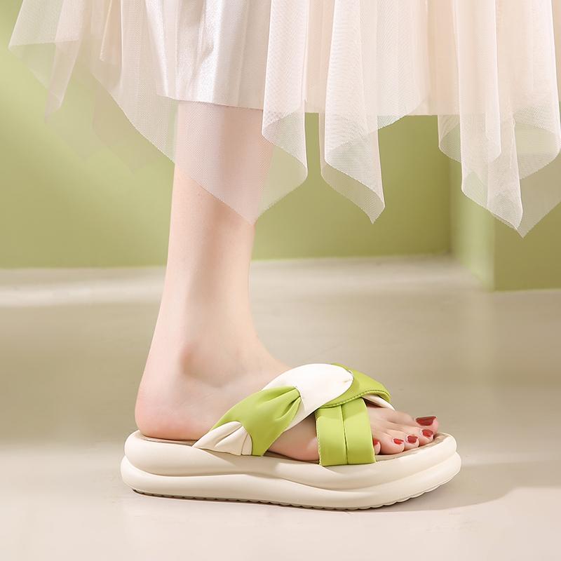 CRLAYDK 2024 женские мягкие кожаные сандалии на платформе пляжные удобные открытые шлепанцы повседневные прогулочные летние туфли для путешествий