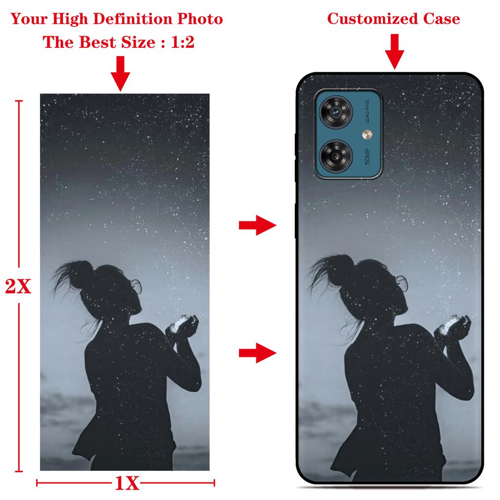 Cown Skull King Bone Phone Case For Motorola Moto G54 5G Painted Back Cover For Moto G54 Power G64 Soft Fundas Customized Photo