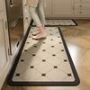 Kitchen Water-absorbing Carpet Non-slip Floor Mat Diatom Mud Oil-absorbing Grid American Minimalist Style Home Decoration Rug