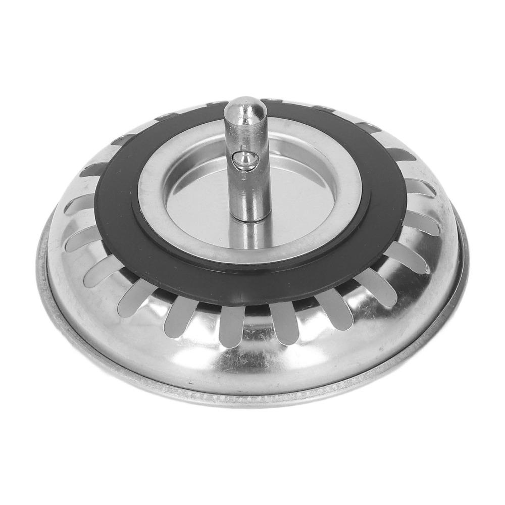 Stainless Steel Sink Strainer Bottom Stopper Drain Filter Strainer Kitchen Sink