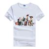 Unisex Cartoon Toy Story Tops White Clothes Short Sleeve Tee Oversized Friends 2024 Summer Blouse Grunge Y2K T-shirts