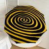 1PC Spiral Yellow Umbrella-9-Rib Reinforced, Automatic Open, Lightweight & Durable, Cute Fashion Accessory for Outdoor-P0793