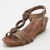 Wedge Sandals Women 'S Platform Women 'S Summer Casual Soft Bottom Mom Shoes Plus Size Retro Roman Style Shoes