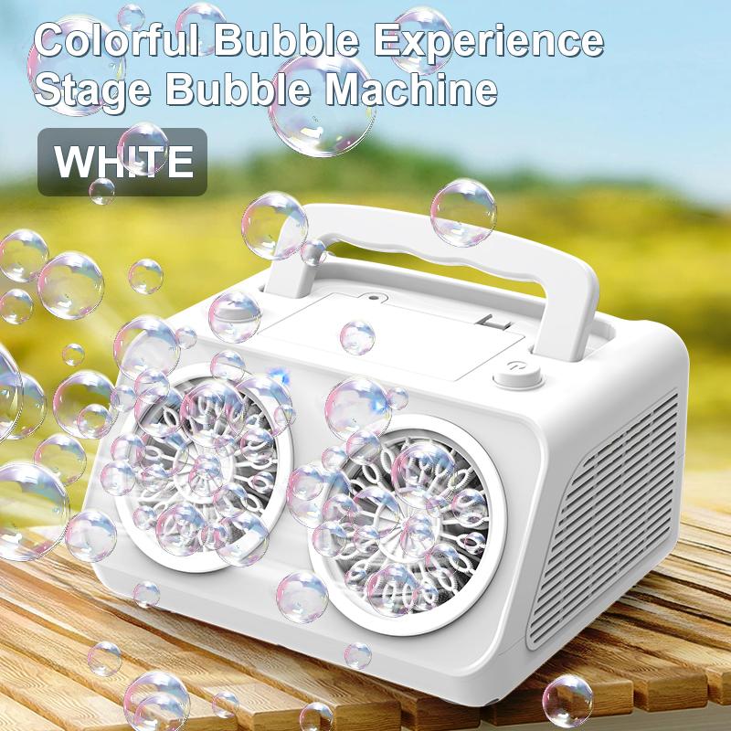 20 Hole Handheld Bubble Machine, Small Bubble Toy, Parent-child Interaction, Outdoor Toy Without Battery and Bubble Water