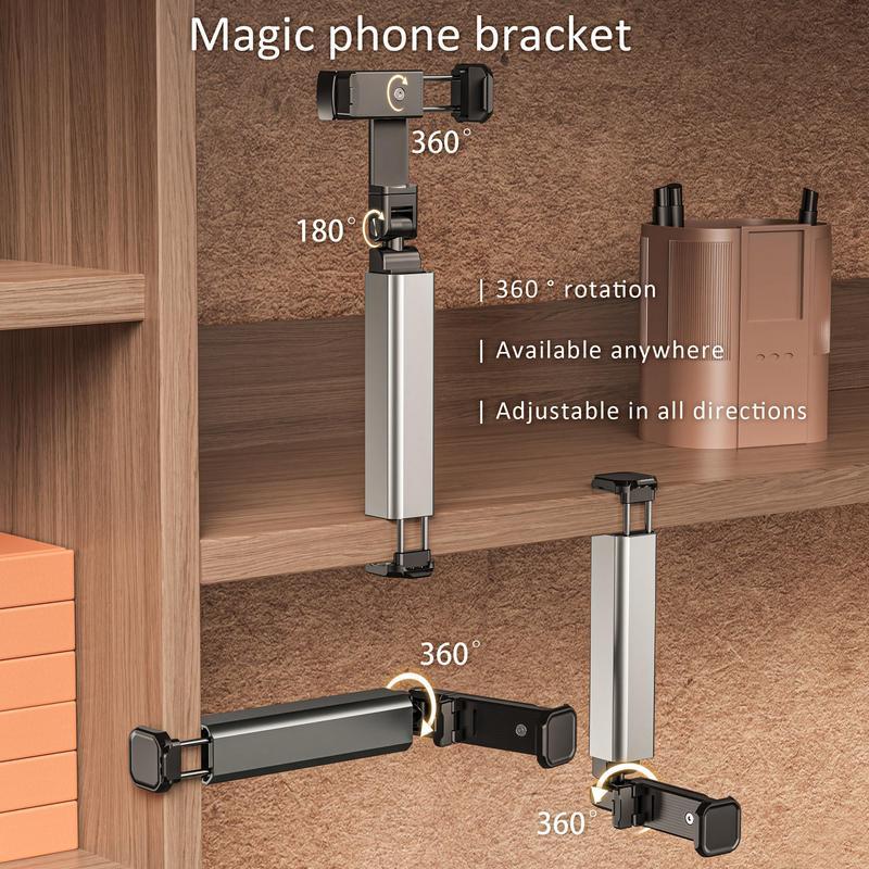 Держатель для телефона в самолете, Портативный дорожный держатель для стола с многонаправленным вращением на 360 градусов, Аксессуар для путешествий в поезде
