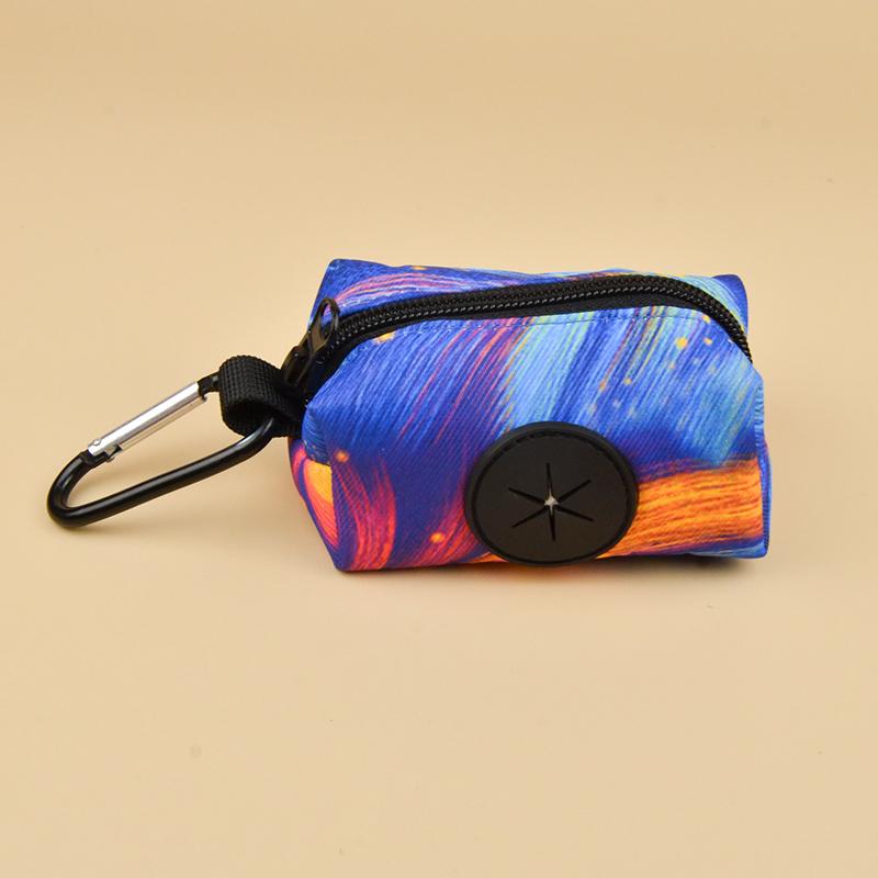 Портативный стильный держатель для собачьих какашек с принтом и поводком, переноска, дозатор для туалетных мешков, дозатор для мусорных мешков для домашних животных