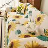 1pc Sunflower Pattern Sofa Towel All-cover Jacquard Sofa Throw Blanket With Tassels Couch Protector Four Seasons Universal