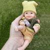 6-дюймовая кукла-младенец из цельного силикона, милые мини-куклы Reborn, мягкая и эластичная плюшевая кукла