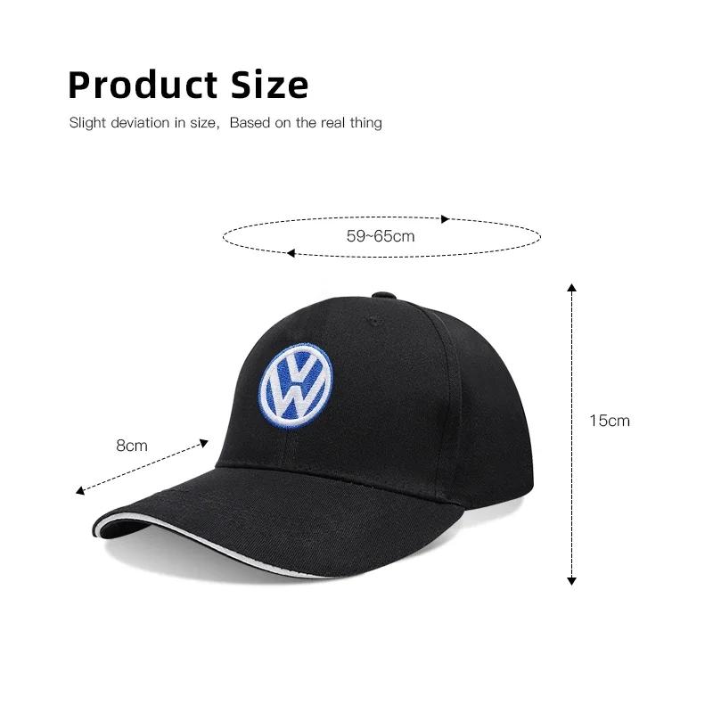 2025 Hot For Volkswagen VW Car Emblem Embroidery Snapback Baseball Cap Spring And Autumn Outdoor Adjustable Casual Hats Sunscree