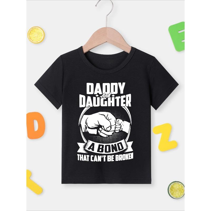 European sizes [Kids T-Shirt Letter Print] Girls' Fashion Kids T-Shirt with Fist Letter Print, Cute Short Sleeve Casual Top