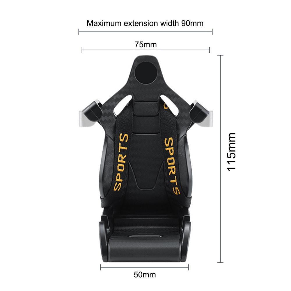 Кронштейн для автомобильного телефона в форме гоночного сиденья из углеродного волокна с поддержкой GPS для разных моделей телефонов, универсальные инструменты для вентиляционного отверстия Ne