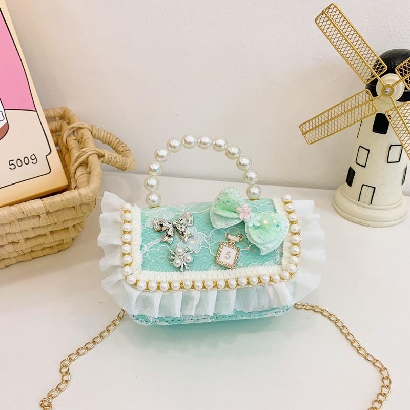 Очаровательная сумочка «Жемчужная принцесса» для девочек с милым кружевом и дизайном в виде банта