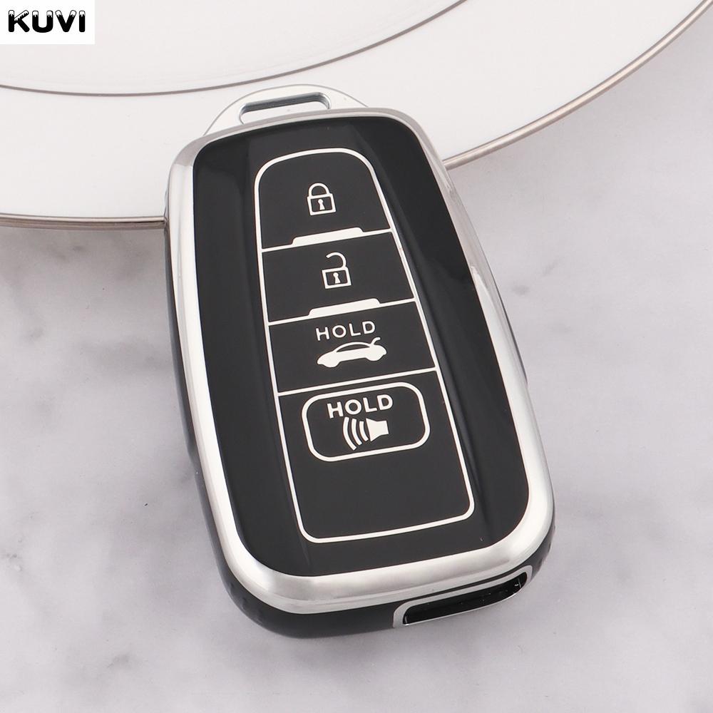 10 шт. 2 3 4 кнопки ТПУ Чехол-брелок Оболочка Брелок Для Toyota Prius Camry Corolla Chr C-Hr Rav4 Land Cruiser Prado Аксессуары