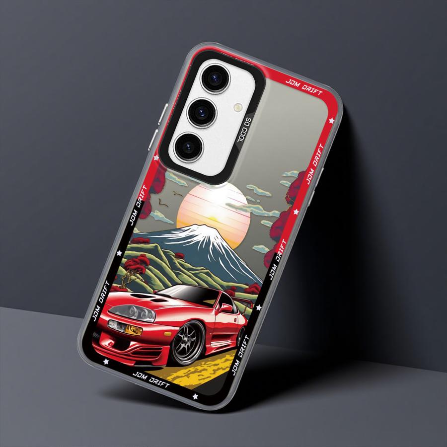 Японский JDM Drift Автомобиль Мягкий Чехол для Телефона для Samsung Galaxy A51 A56 A71 A54 A52 A73 A35 A53 A55 A72 A26 A36
