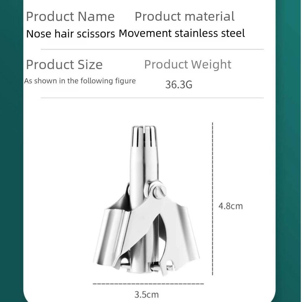 Высококачественный триммер для удаления волос в носу для мужчин и женщин, с ручным и электрическим вариантом, для чистого и точного ухода.