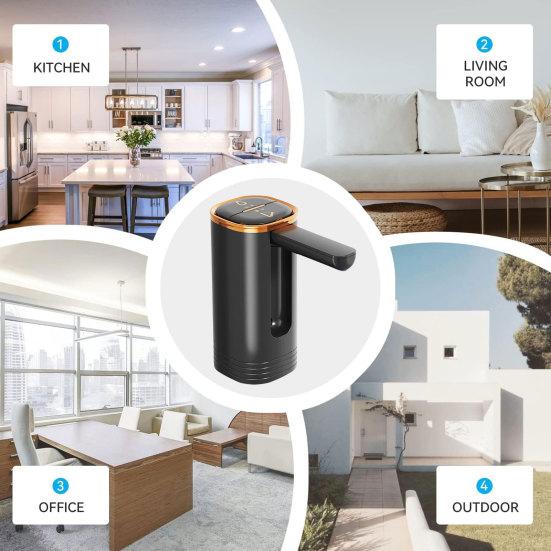 Насос для бутылки с водой, малошумный перезаряжаемый компактный размер, электрический автоматический питьевой мини-кувшин для воды, диспенсер для офиса