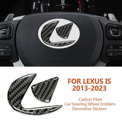 Для Lexus 2013- IS RX CT NX IS250 NX200 ES200 Углеродное волокно рулевое колесо автомобиля эмблема декоративные наклейки автомобильные аксессуары
