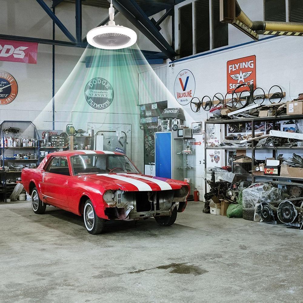 1 шт., интеллектуальный пульт дистанционного управления, светодиодный вентилятор, светильник E27, винт с регулируемой яркостью для спальни, ароматерапия, пластиковый маленький вентилятор, свет НЛО