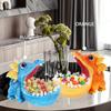 Dinosaur Candy Dish Resin Statue for Home & Office Decor, Perfect for Christmas ,Halloween, Versatile Indoor/Outdoor Use