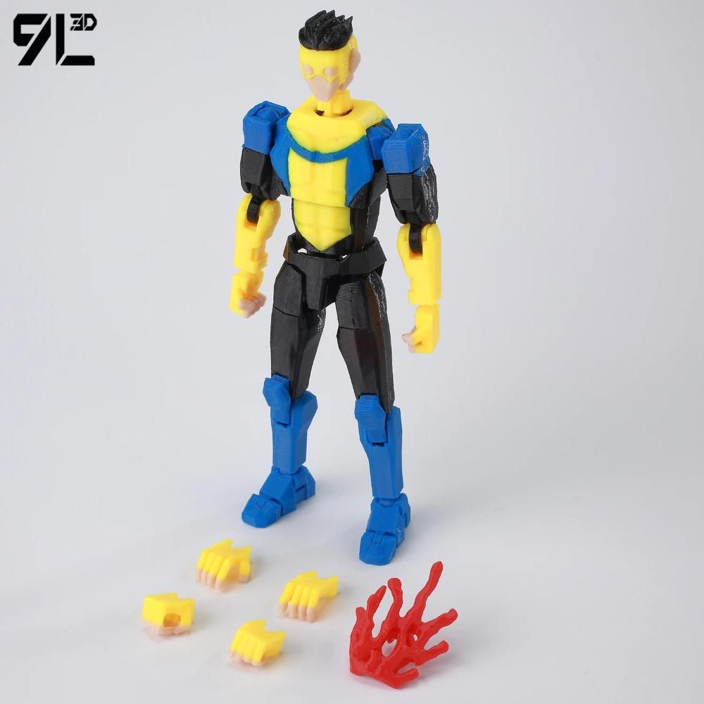 9L3D Dummy13 Lucky13 Conquest Фигурка Действия Invin-cible Модель Полностью Подвижная Игрушка Многосуставчатый Подвижный Робот 3D Печатный Декор
