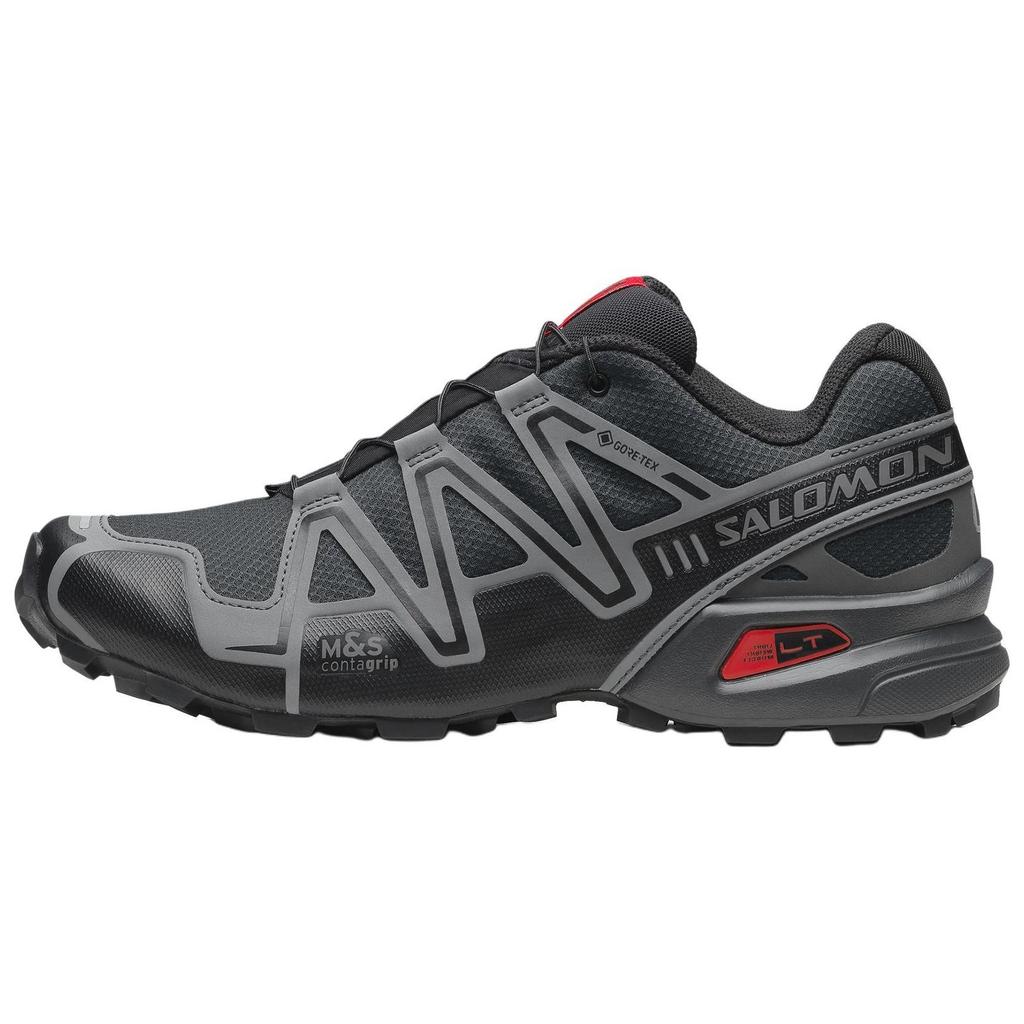 SALOMON Speedcross 3 Противоскользящие Износостойкие Низкие Кроссовки для Активного Отдыха Мужские Черные Циановые Кроссовки 477317