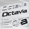 3D ABS Хромированный Черный Логотип Octavia Буквы Значок на Задний Багажник Автомобиля Для Skoda OCTAVIA 1 2 3 4 A5 A7 MK3 Наклейка Аксессуары