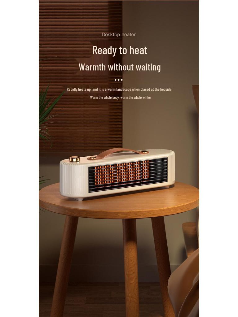 European Standard Portable Desktop Fan Heater for Quick Heating