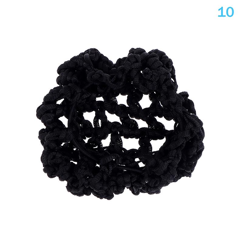 Сетчатая crocheted сетка для волос для женщин, невидимая сетка для пучка, сетка для волос, балет, танец, катание на коньках, эластичная сетка для волос, рабочие аксессуары для волос
