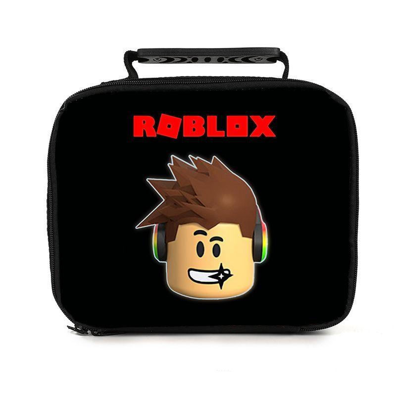 Ручная термосумка для ланча Roblox для студентов, из прочного ПВХ, с вместительным дизайном