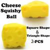 Сквиши-сыр Игрушки-антистресс Мячики-антистресс Сжимаемый мячик-антистресс Сенсорные игрушки-антистресс, Подарки для снятия стресса Сувениры для вечеринки