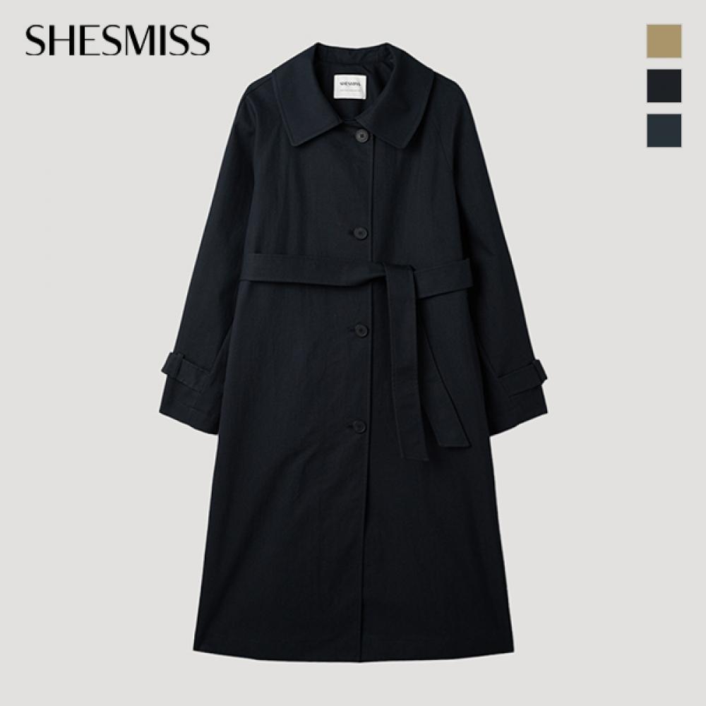 She S miSS Хлопковая смесь Макинтош с поясом Пальто Swwbyp11020