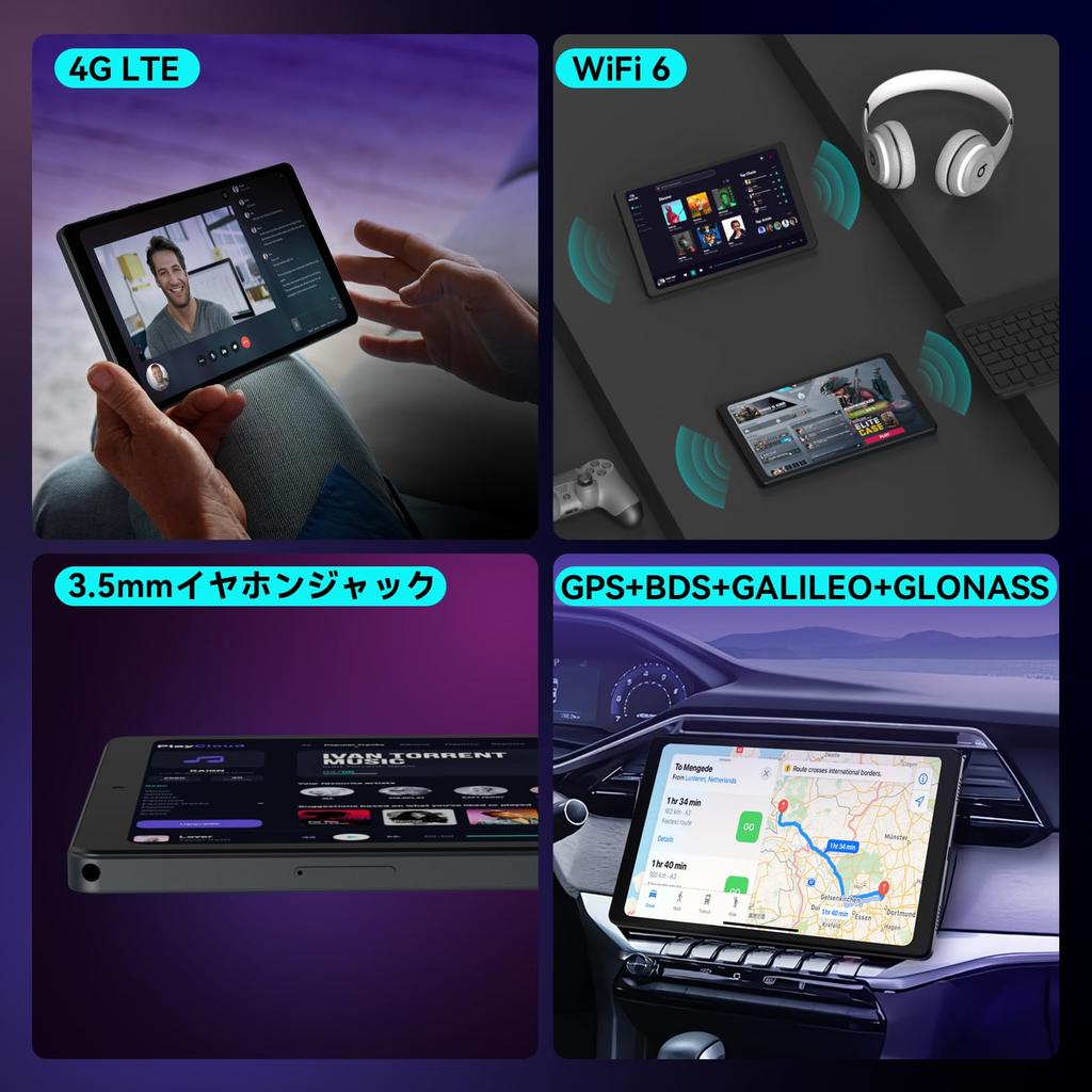 Headwolf Android 15 Tablet FPad7 tablet MT8791T 2560x1600 16GB LPDDR5 256GB UFS 6500mAh PD18W fast 4G WiFi Widevine face wireless Android 8-inch