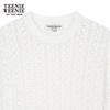 Teenie Weenie Women's 2025 Autumn Round Neck Hollow-out Knit Sweater