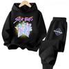 Горячий фильм K-pop Охотники Саджа Мальчики Толстовки с капюшоном Детский комплект Брючный костюм Повседневная мода Мальчик Девочка Комплект брюк Осень Зима