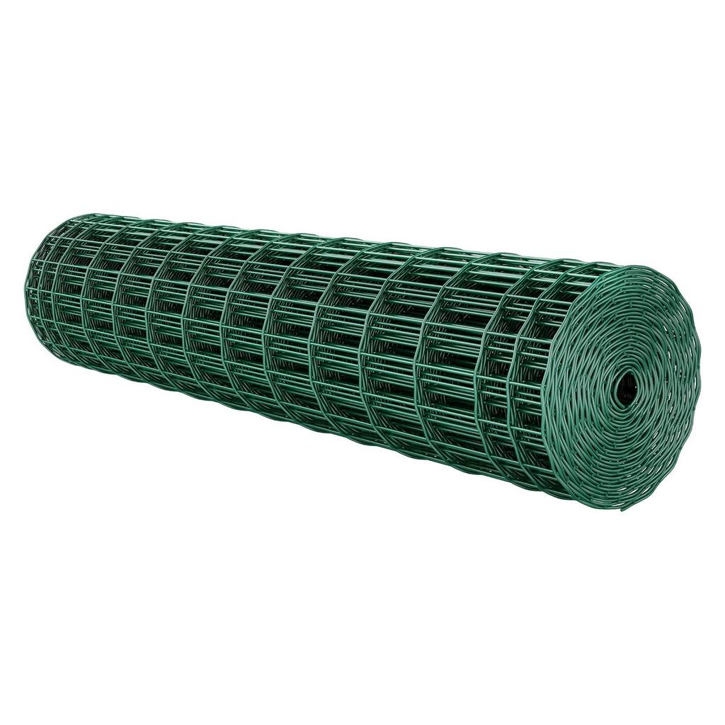 Farm Fence, 1.2 x 25 m, 2 x 4 in Mesh 2.1mm Galvanized Steel Wire Fencing for Cattle, Hog & Sheep, Heavy Duty Vinyl Coated Livestock Fence for Animal