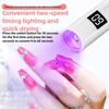 Timing Display Portable Handheld Mini Nail Lamp Family Quick Dry Flashlight Pen Chargeable Nail Dryer Machine Uv Led Nail Lamp