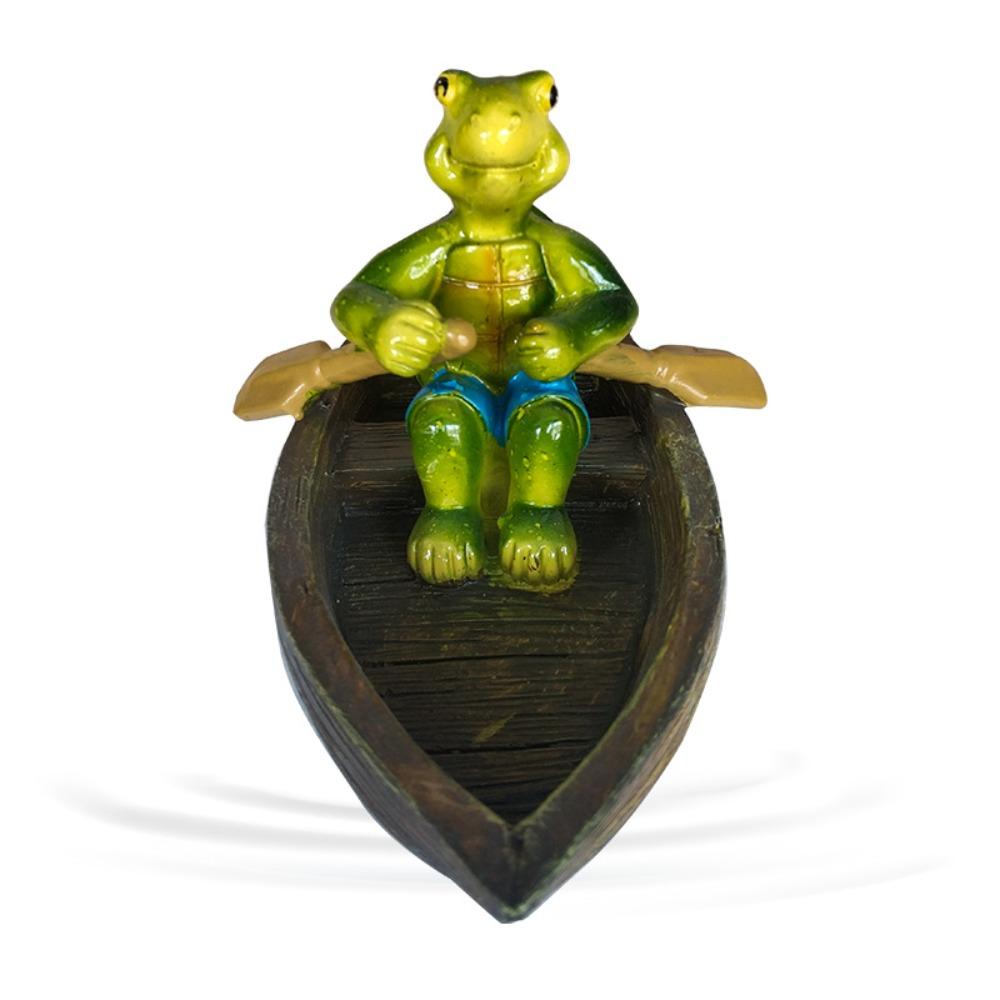 Resin Animal Sculpture Cartoon Floating Pond Ornament Funny Miniatures Figurine Desk